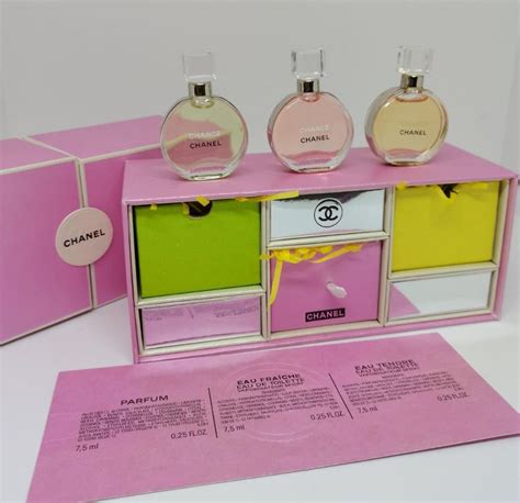 chanel fragrance minis|chanel mini perfume gift set.